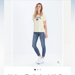 Mother Denim Looker Ankle Fray Skinny Jeans Fingerprints and Muddy Feet size 26